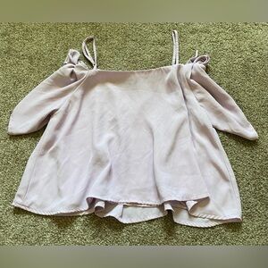 Purple Off the Shoulder Top